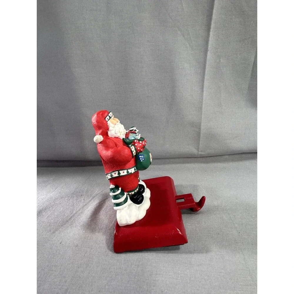 Vintage 1996 Potpourri Press Santa stocking hanger 4.5